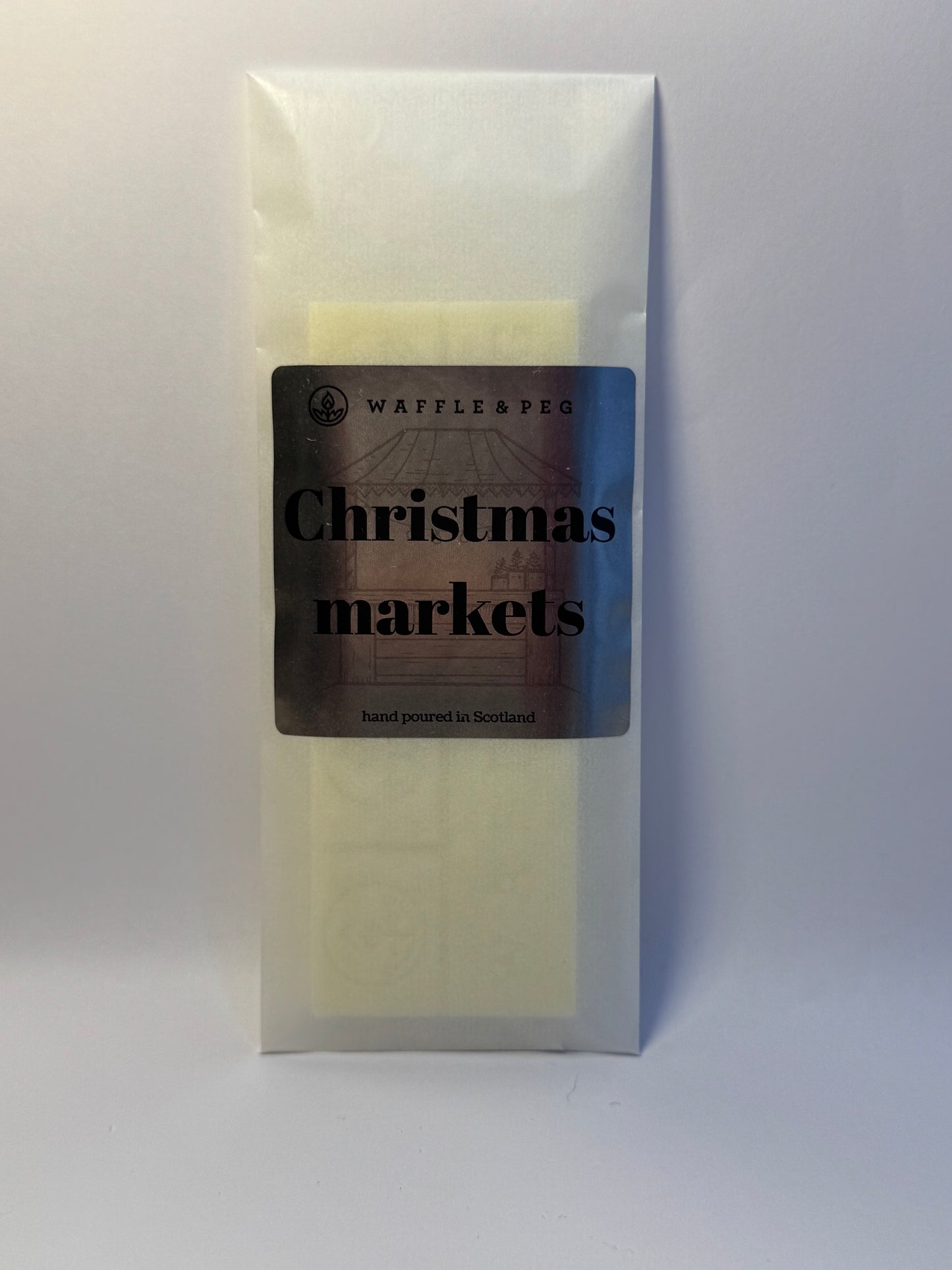 Christmas markets wax melt snap bar