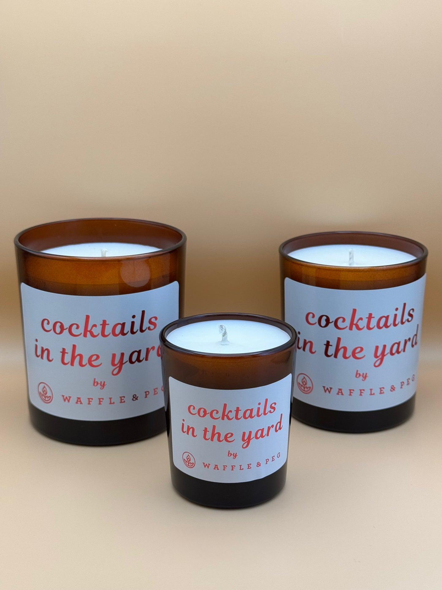 cocktails in the yard candle - amber