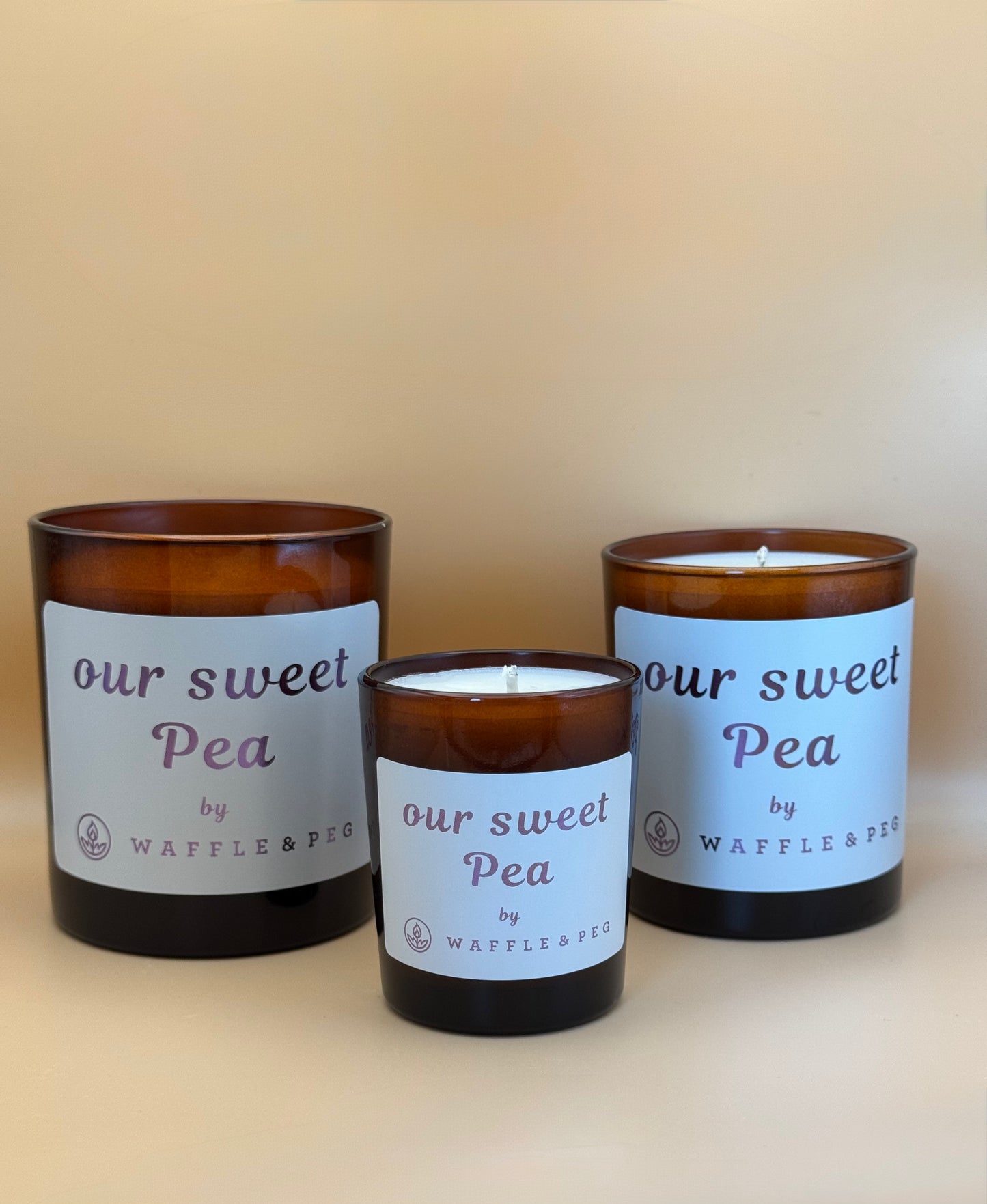 our sweet Pea candle - amber