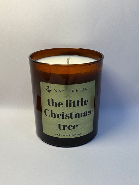 the little Christmas tree candle