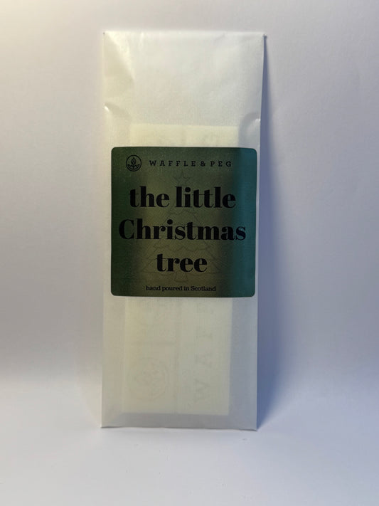 the little Christmas tree wax melt snap bar