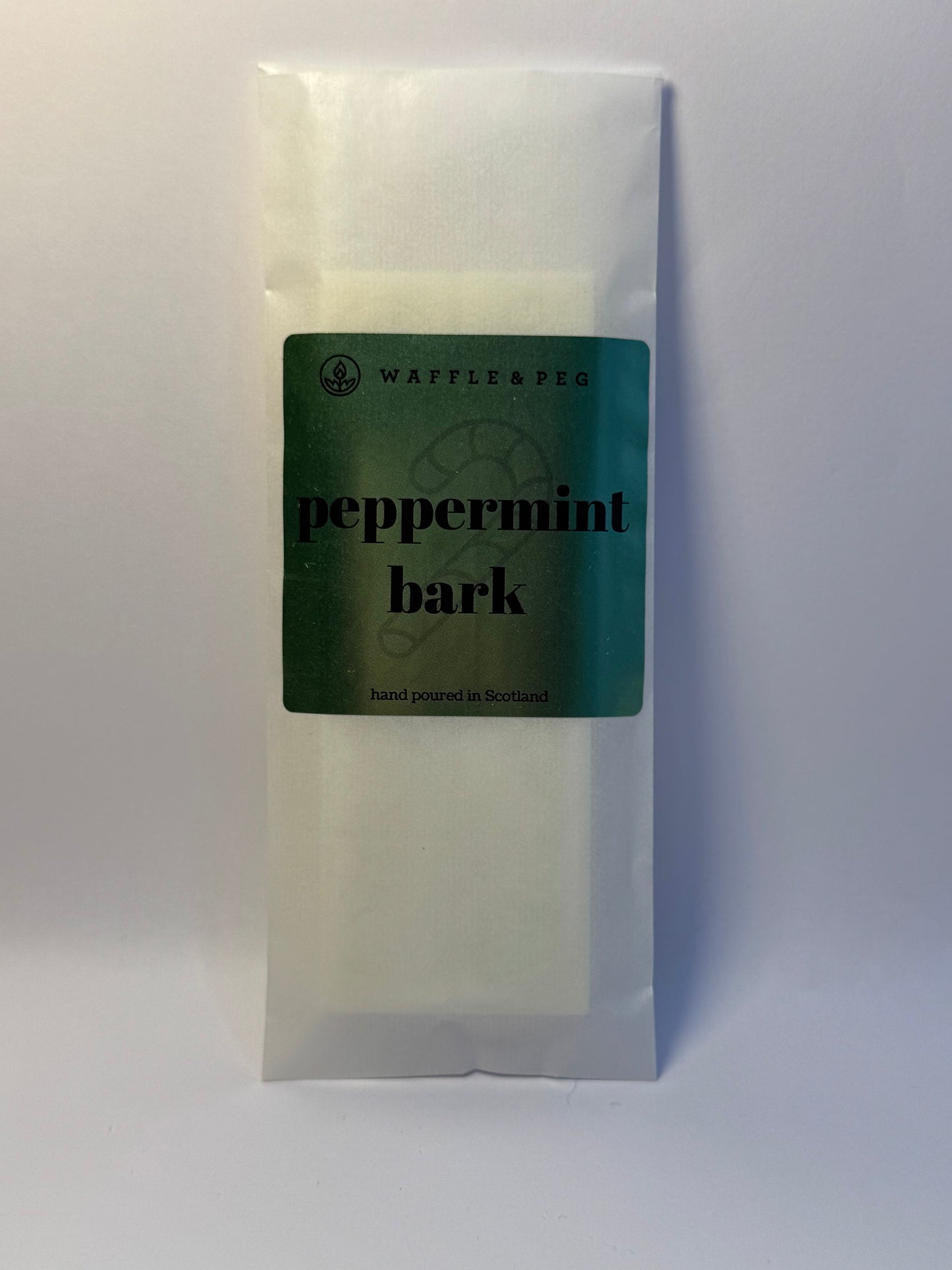 peppermint bark wax melt snap bar