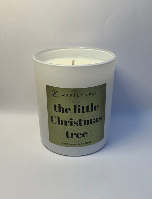 the little Christmas tree candle