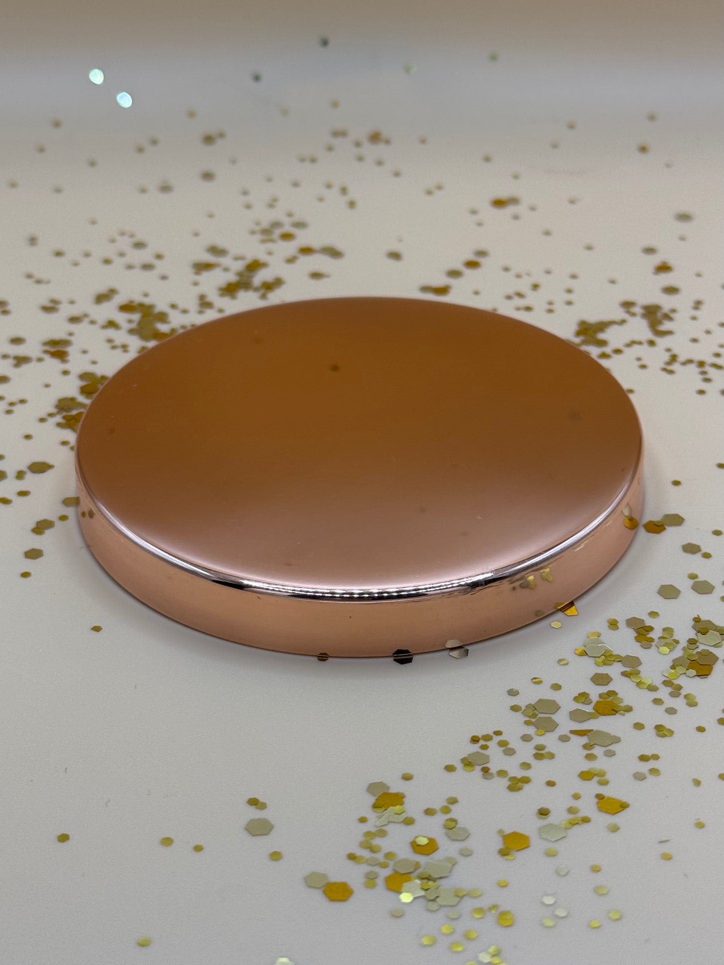 Copper candle lid