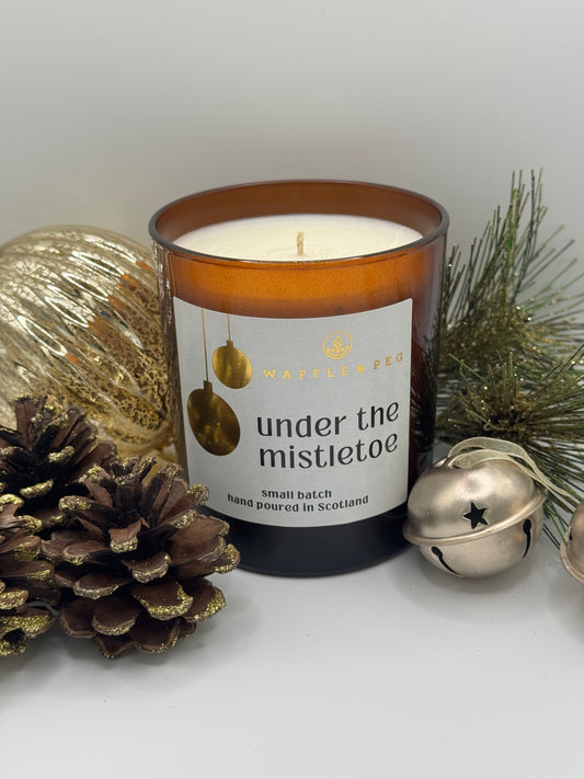 under the mistletoe - candle