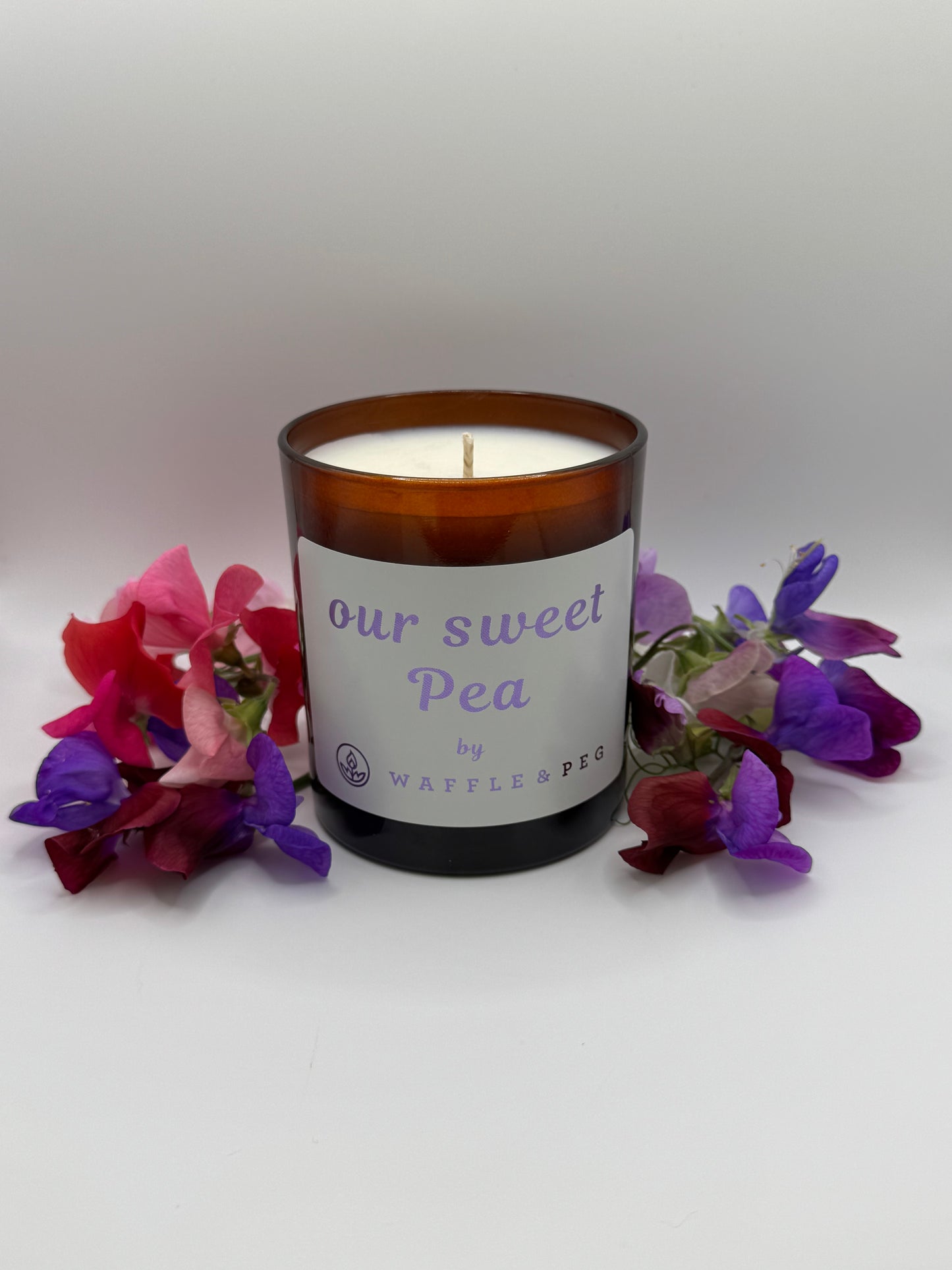 our sweet Pea candle - amber
