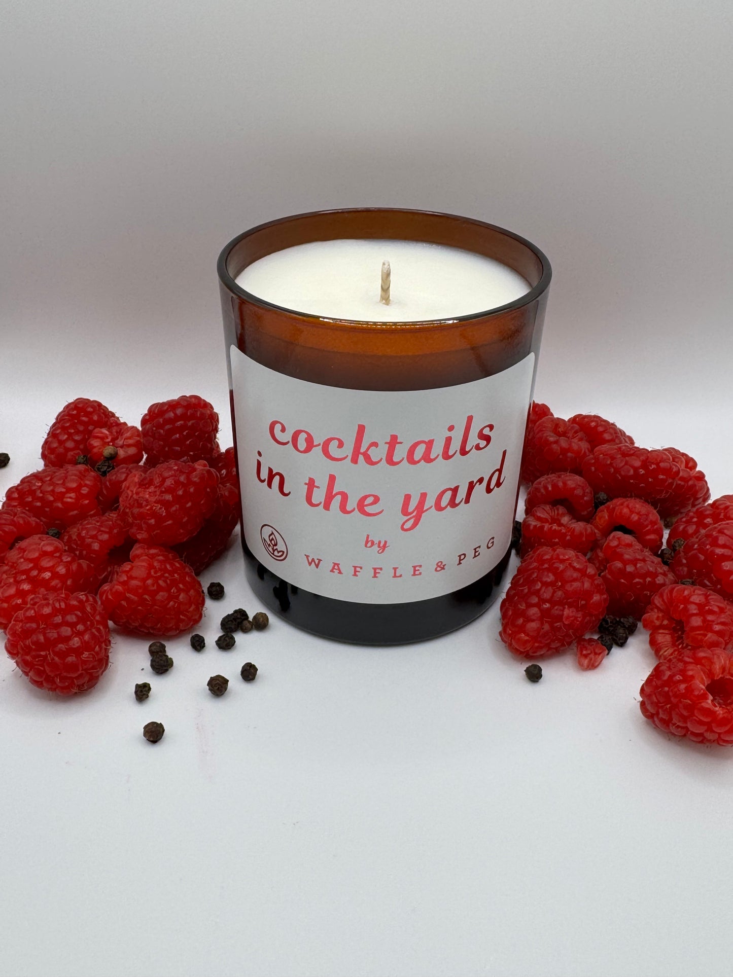 cocktails in the yard candle - amber